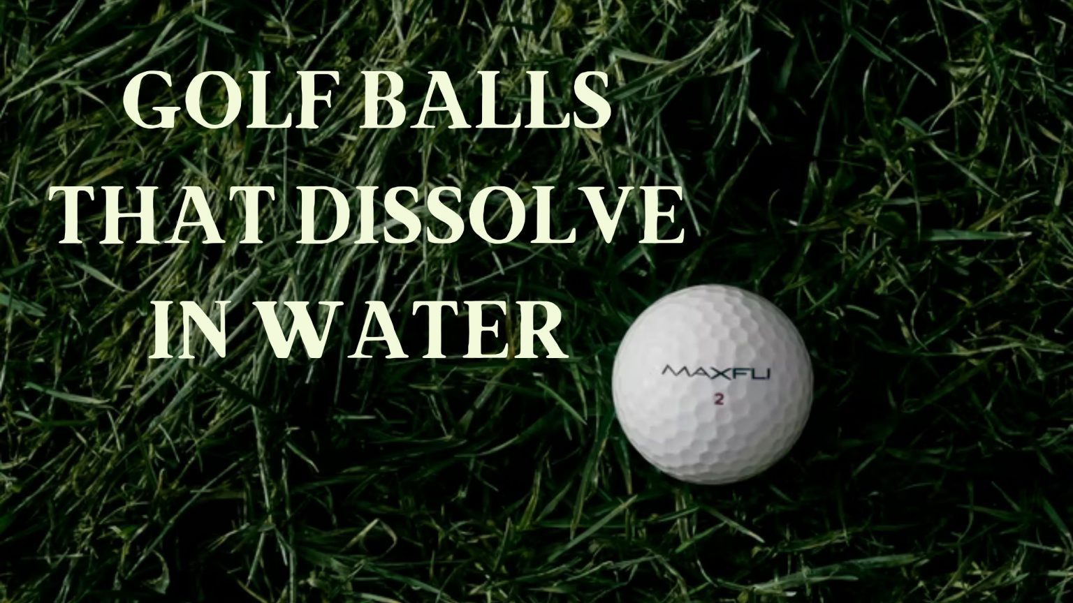 Golf Balls That Dissolve In Water Modesto Muni Golf